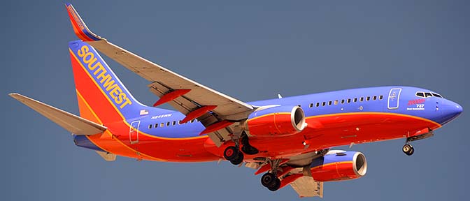 Southwest Boeing 737-7H4 N248WN, Phoenix Sky Harbor, March 24, 2015
